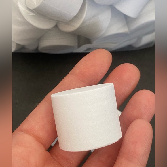 Darice Foamies Foam Shapes Fake Faux Marshmallows larger size lot of 95 - Picture 7 of 9